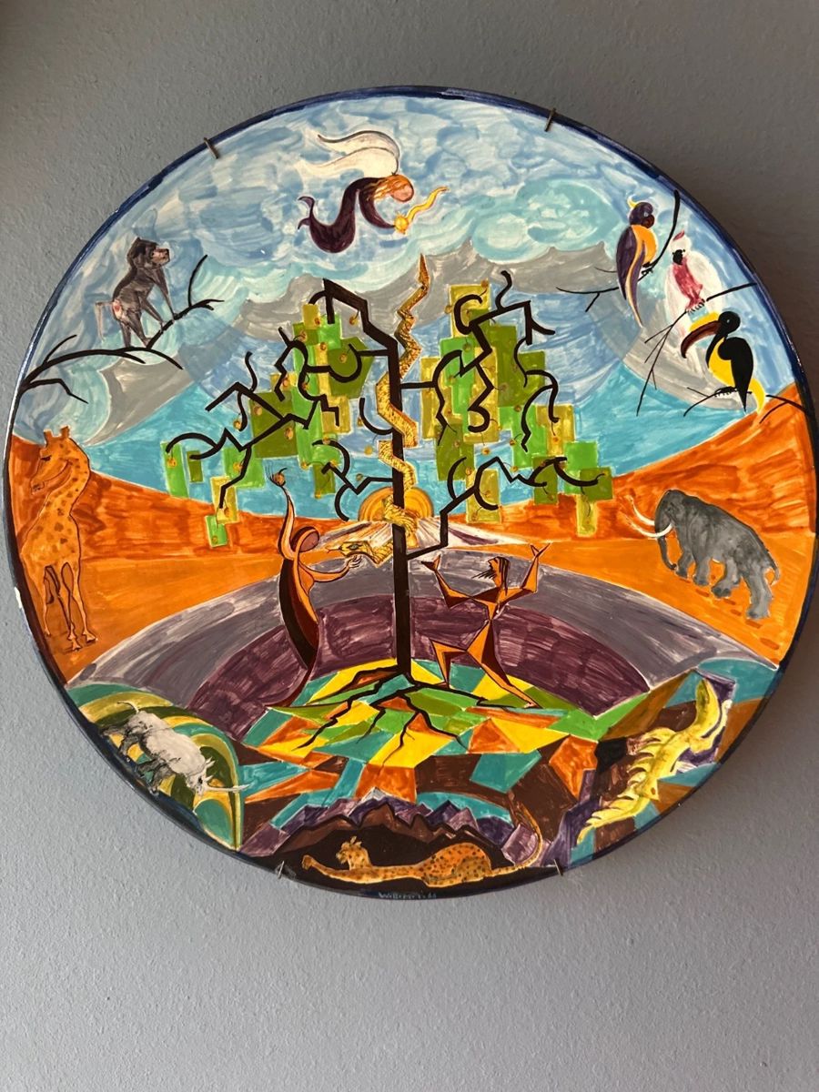 Hand-painted plate