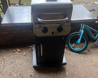 Like new two burner grill with full tank