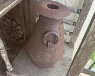 Iron Decor on back porch