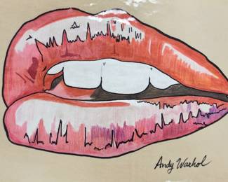 Framed mixed media Warhol