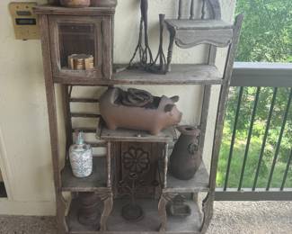 Large Display cabinet FULL of IRON DECOR