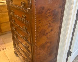Burled Walnut Chest 