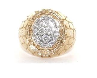 NO RESERVE GOLD AND DIAMOND RING