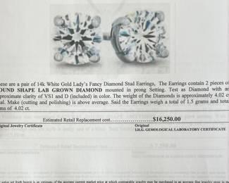 Fine Jewelry including diamonds and gold