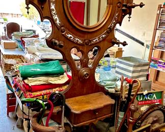 Ornate Umbrella Stand w/ Double Holders