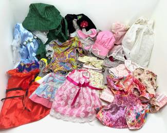 Over 20 Doll Dresses For 18 Inch Dolls By Dollie & Me, Tiki & Some Hand Sewn With Matching Hats
Lot #: 22