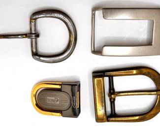 4 Vintage Belt Buckles Including Crocodile & Brass Plated
Lot #: 135