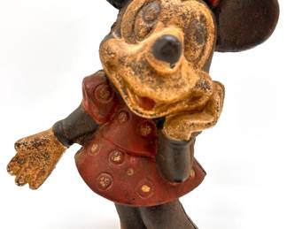 Vintage Cast Iron Disney Minnie Mouse Mouse Piggy Bank
Lot #: 14