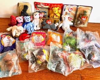 Over 20 Beanie Babies Stuffed Animals: Minis & McDonald's, Many New
Lot #: 154