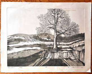 Patrick Parise (1980) Limited Edition Etching & Aquatint "Inner Visions" Signed & Numbered, Unframed
Lot #: 50