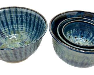 Set 4 New Artisan Pottery Bowls By Earth Cut Pottery, 3 With Drain Holes, Signed, Never Used
Lot #: 3