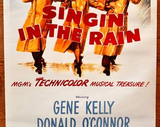 Singing In The Rain Lithograph Reproduction Movie Poster
Lot #: 56