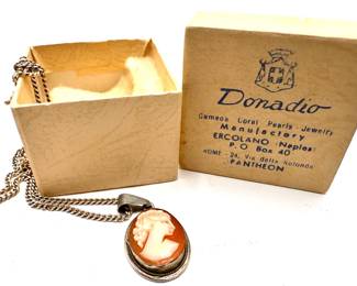 Small Italian Cameo Necklace In Original Box
Lot #: 34