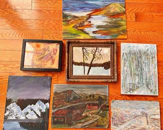 7 Original Oil Paintings Martin Birnbaum, Elisha Birnbaum & More
Lot #: 148