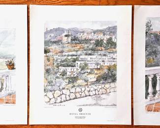 Set 3 Vintage Hotel Oriente Posters From Sorrento, Italy
Lot #: 142