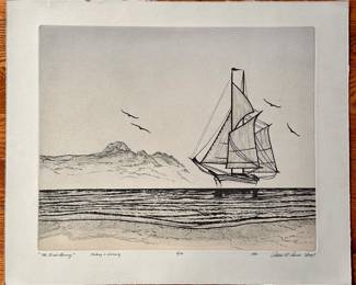 Patrick Parise Limited Edition Etching & Viscosity "The First Morning" Signed & Numbered, Unframed
Lot #: 53