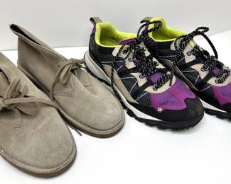 2 Pairs Women's Shoes: Timberland Sneakers & Clarks Booties, Size 7.5
Lot #: 62