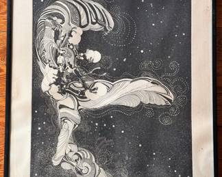 Patric Parise Limited Edition Etching & Aquatint "Mashed Fro The Future" Signed & Numbered
Lot #: 51