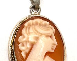 Small Italian Cameo Necklace In Original Box
Lot #: 34