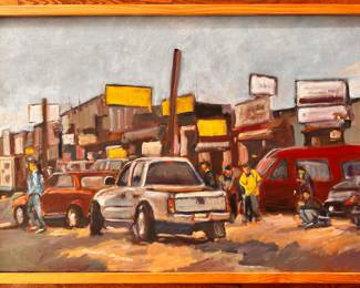 Victor Blumenfeld Original Painting Of New York City Street Scene
Lot #: 9