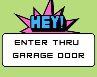 This townhome sits on a corner. You will enter through the garage, on the side.