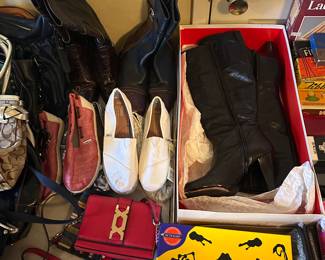 TOMS and a pair of Coach Leather Boots (size 8)