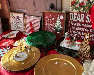 Charger plates and wall art