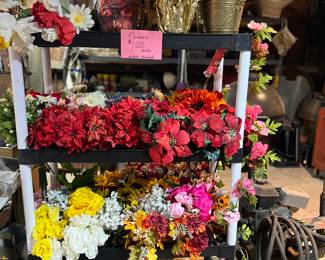 assorted silk flowers 