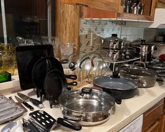 Kitchen full of Cookware and Utensils