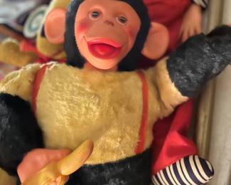 Vintage Monkey eating Bananna