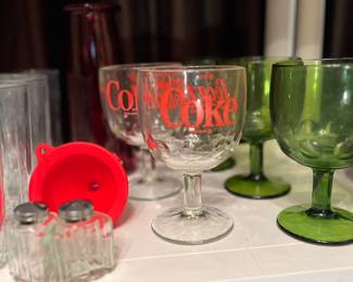 vintage Coke glasses