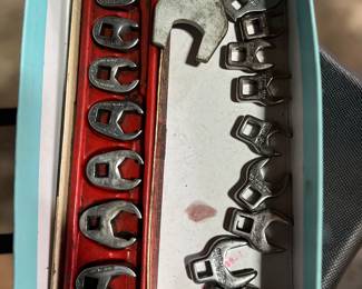 7 pc. Snap-on SAE Flare Nut Crowfoot Set and extras
