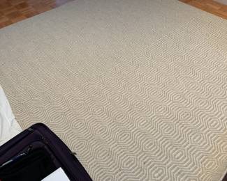 7 x 9 neutral toned wool rug 
