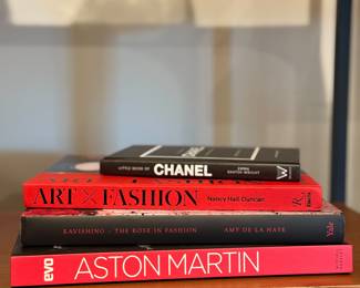 Art and fashion books in superb condition.
