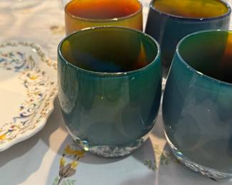 Glassybaby votive candle holders