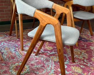 Set of 4 custom made Scandinavian dining chairs