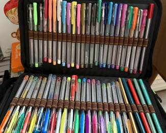 Huge set of colorful gel pens