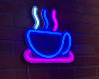 LED coffee sign