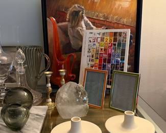 Original art, modern ceramics, stunning MCM glass pitchers