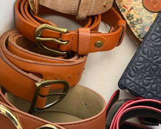Belts and mini wallets