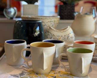 Very cool ceramic nose mugs by local artist Deb Otto
