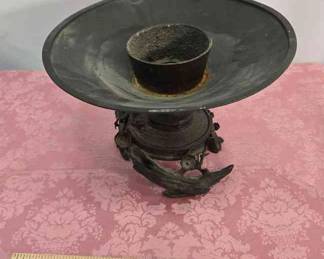 JAPANESE CAST BRONZE IKEBANA VASE