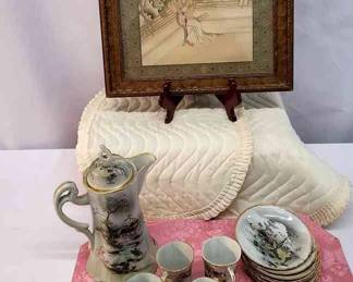 ANTIQUE JAPANESE HANDPAINTED NIPPONi HAND PAINTED.TEA SET
