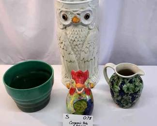 CERAMIC POTS $ PITCHERS