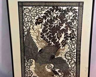 CHINESE EMBROIDERED BIRD 