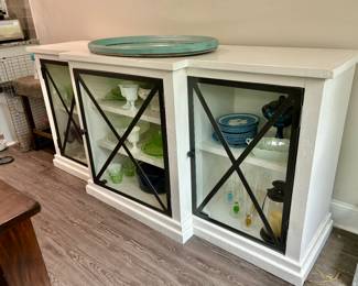 Beautiful white and black farmhouse buffet 