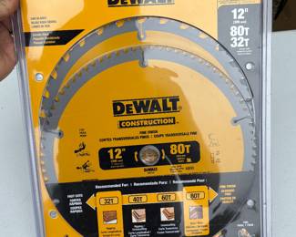DeWalt 12" Miter Saw blades - New