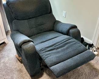 Charcoal grey recliner
