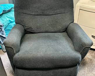 Charcoal grey recliner