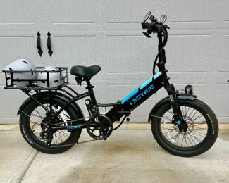 Two Lectric brand eBikes including a Lectric 2.0 foldable bike and a Lectric XP 3.0 foldable bike. Both bikes are in excellent condition with very low usage.